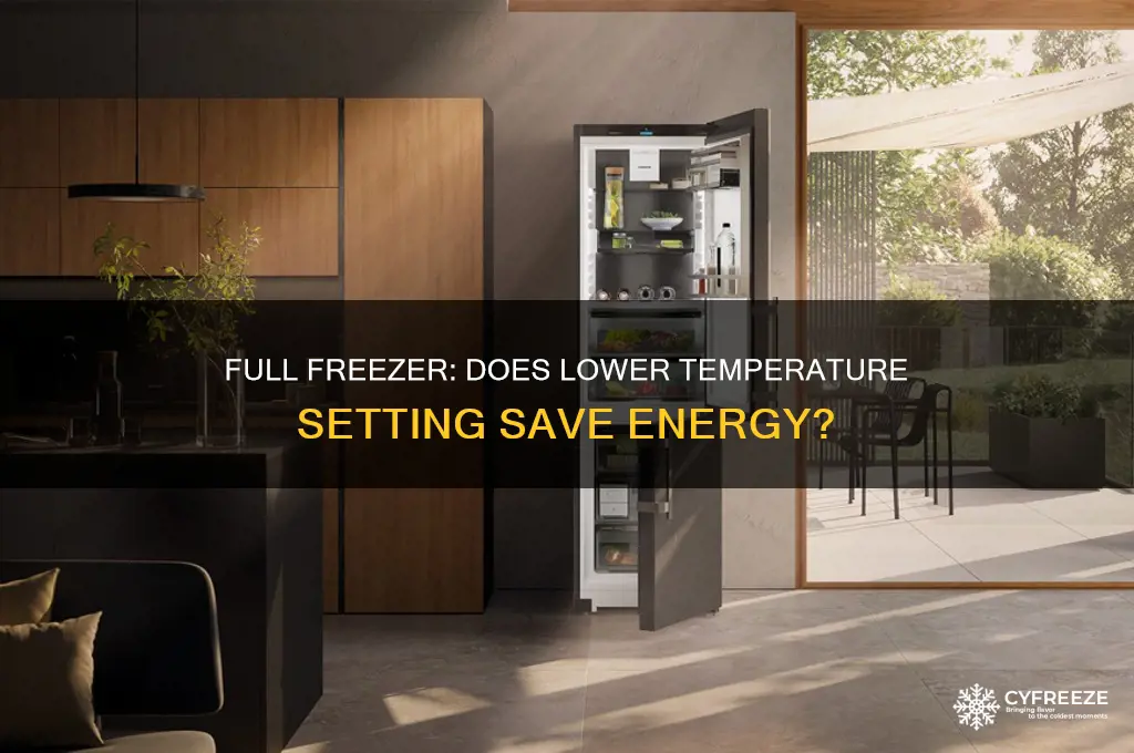 does a full freezer need a lower temperature setting