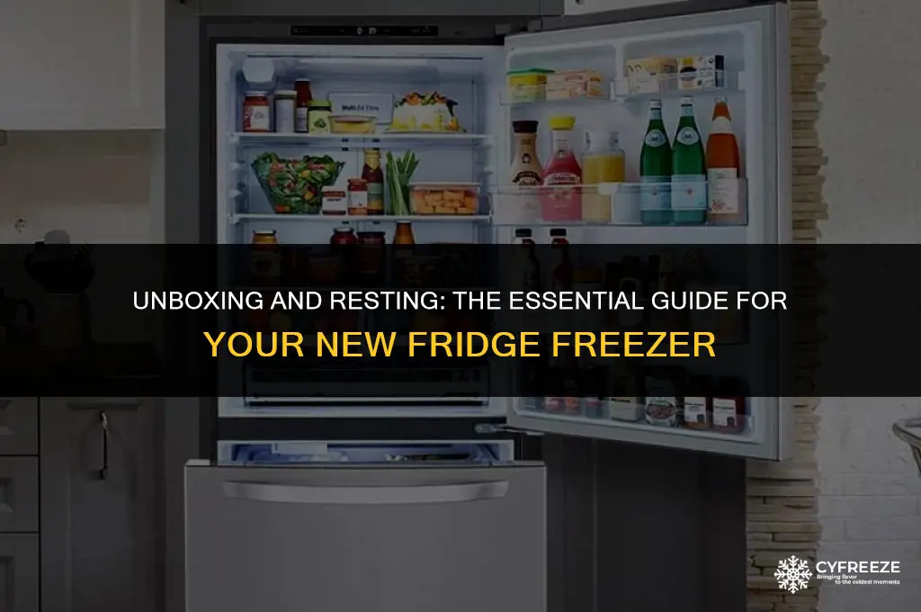 does a new fridge freezer med to rest
