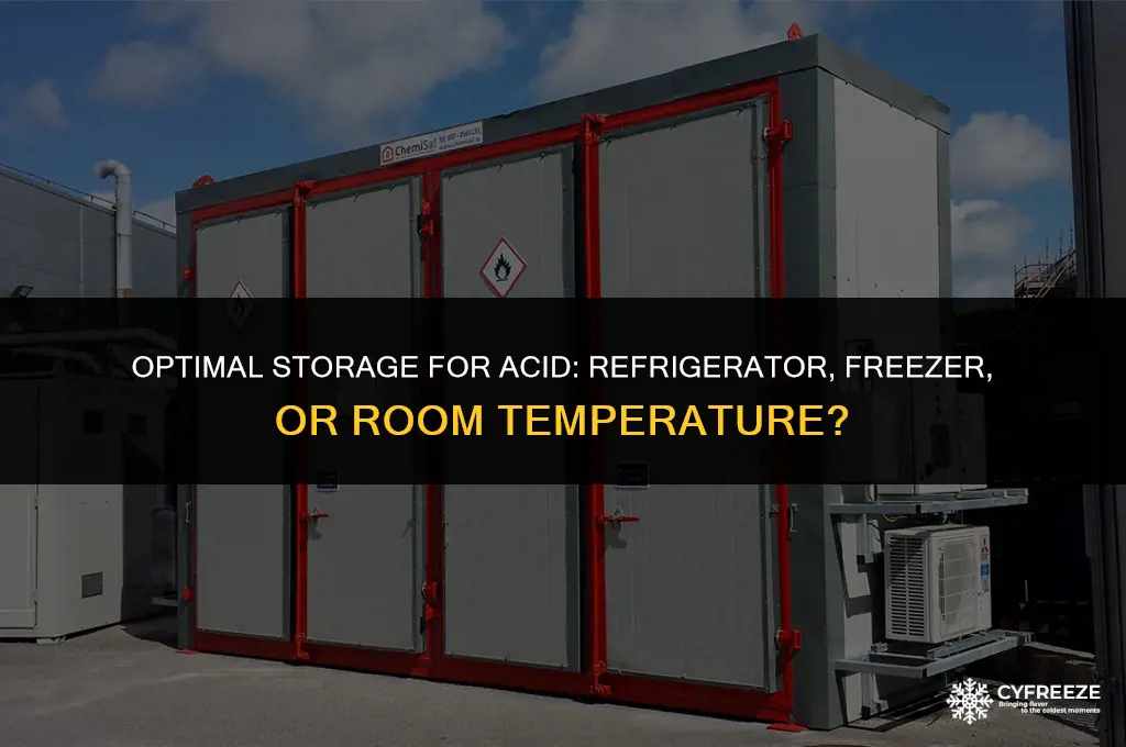 does acid store better in the fridge freezer or