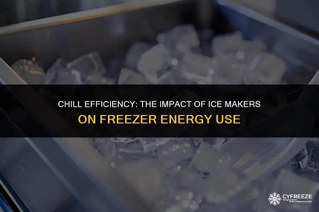 does adding an ice maker to freezer decrease energy efficiency