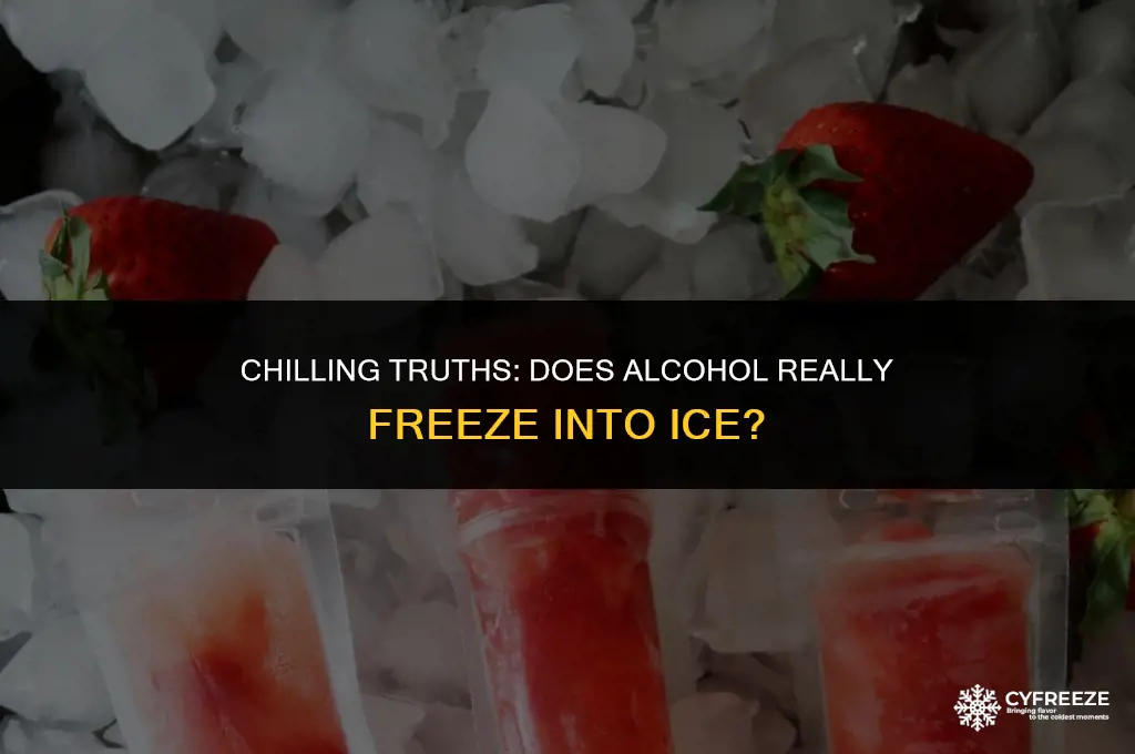 does alcohol freeze into ice