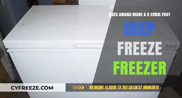 Exploring Amana's Deep Freeze Options: 5 Cubic Feet and Beyond