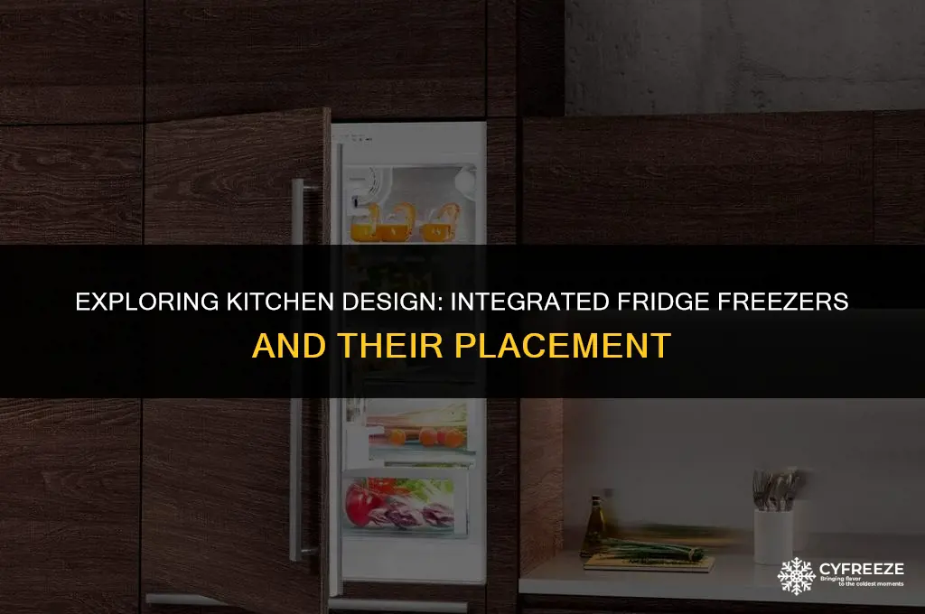 does an integrated fridge freezer sit on the floor