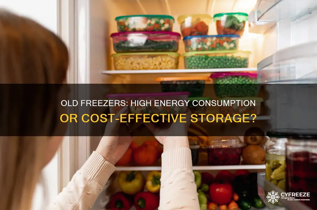 does an old freezer use a lot of electricity