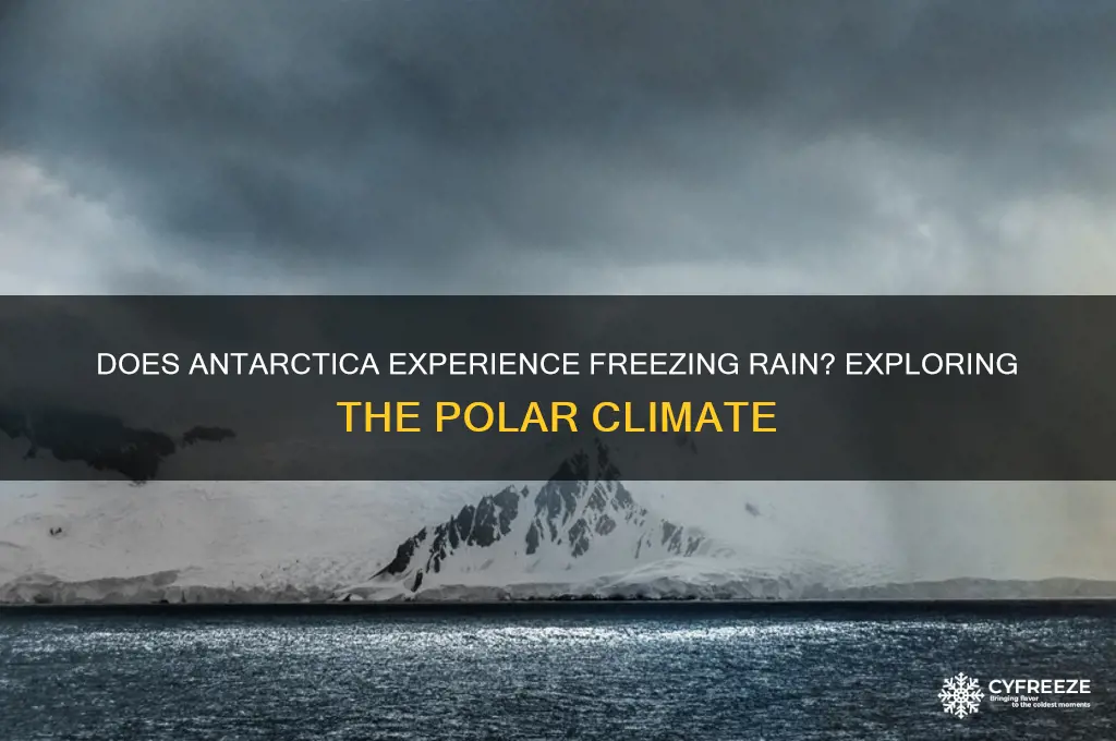 does antarctica get freezing rain
