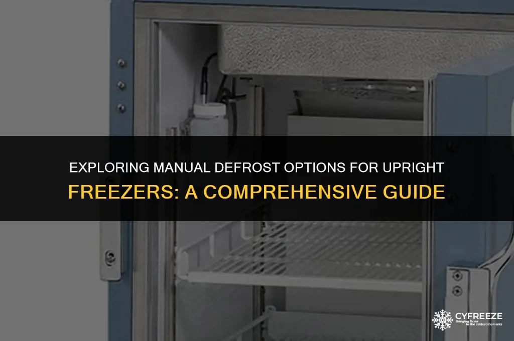 does anyone make a manual defrost upright freezer