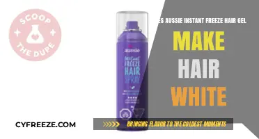 Does Aussie Instant Freeze Hair Gel Cause Hair to Turn White?
