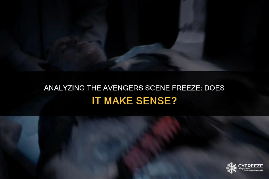 does avengers scene freeze make sense