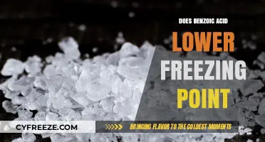 Does Benzoic Acid Lower Freezing Point? A Detailed Exploration