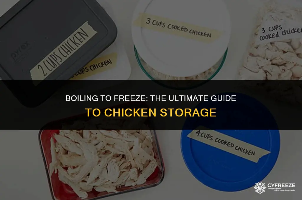 does boiled chicken freeze ok
