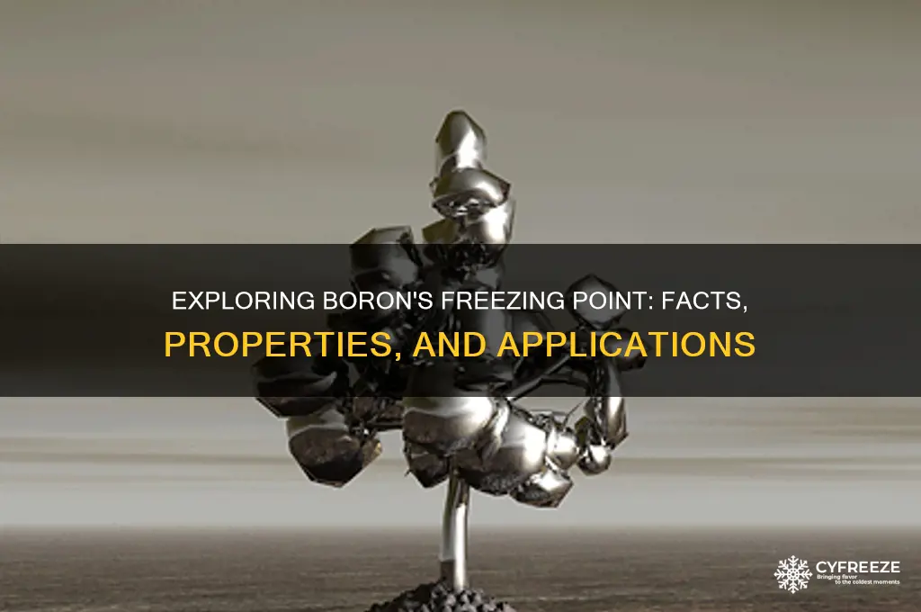 does boron have a freezing point