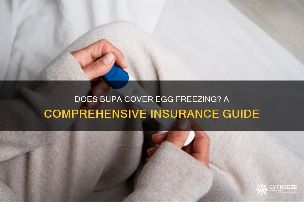 does bupa cover egg freezing
