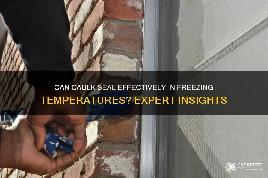 does caulk seal in freezing temperatures