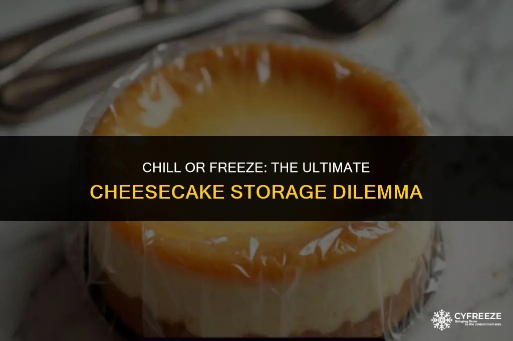 does cheesecake go in the fridge or freezer