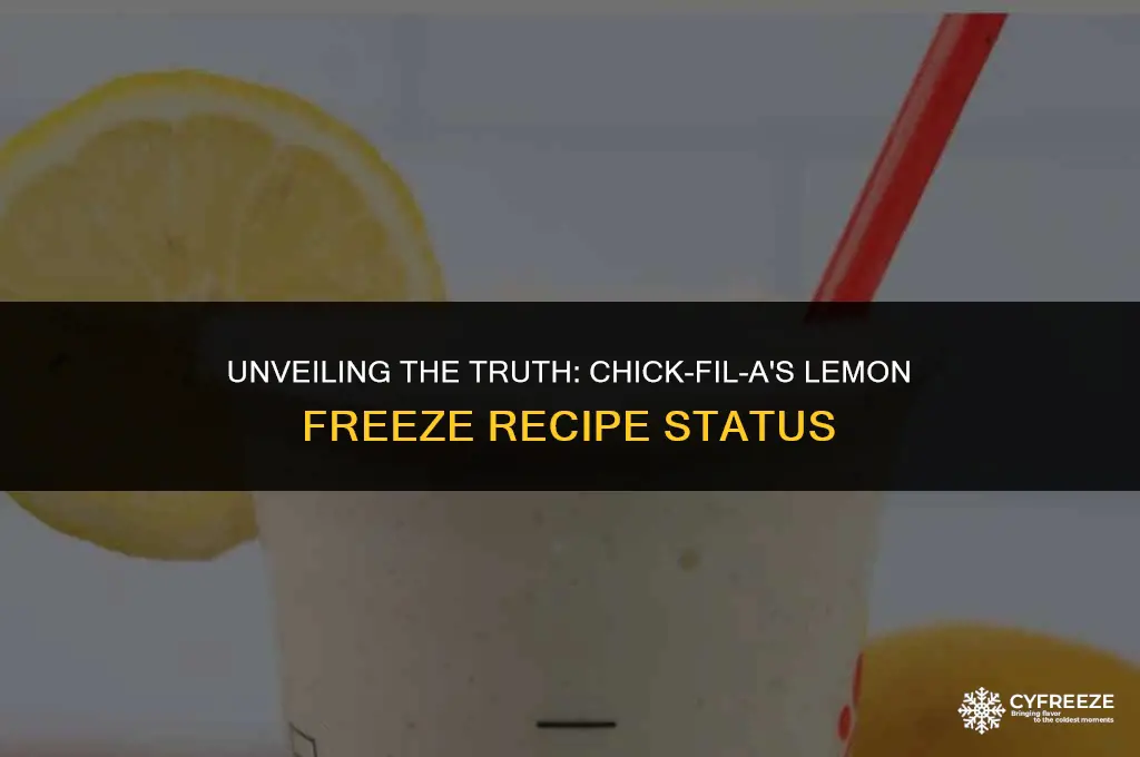 does chick fil a still have lemon freeze recipe
