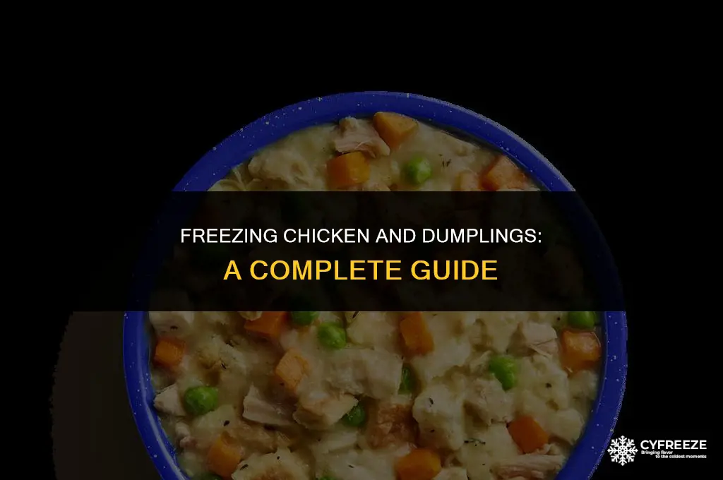 does chicken and dumplings freeze well
