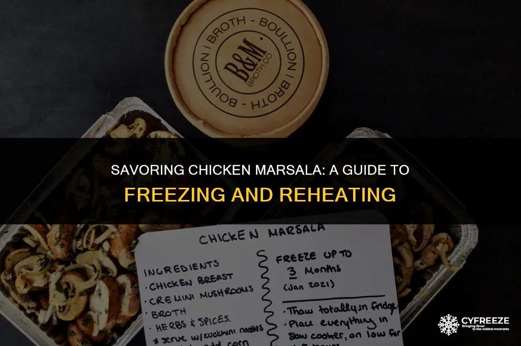 does chicken marsala freeze well