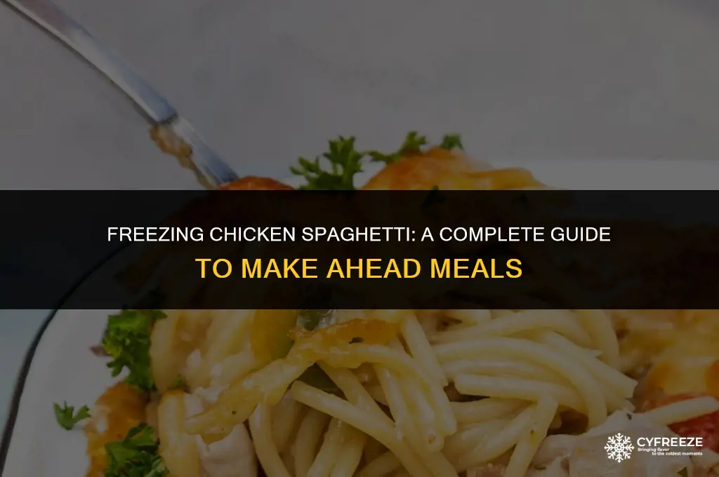 does chicken spaghetti freeze well