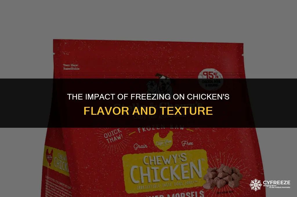 does chicken taste different after freezing