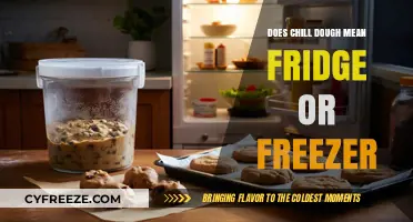 Chilling Dough: Understanding the Difference Between Fridge and Freezer
