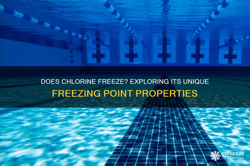 does chlorine have a freezing point