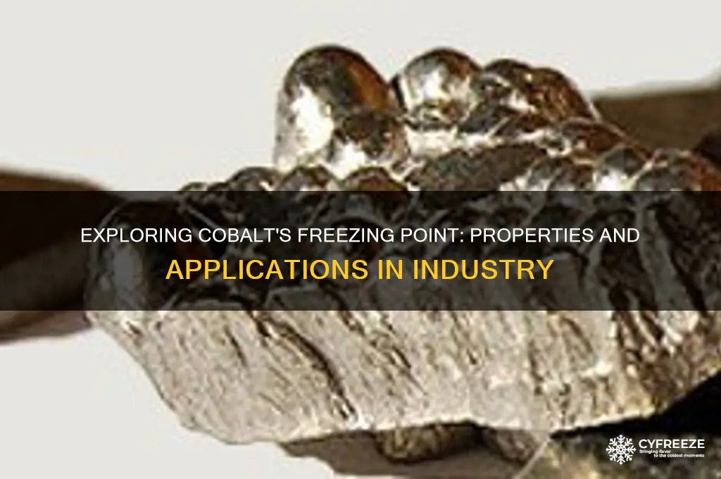 does cobalt have a freezing point