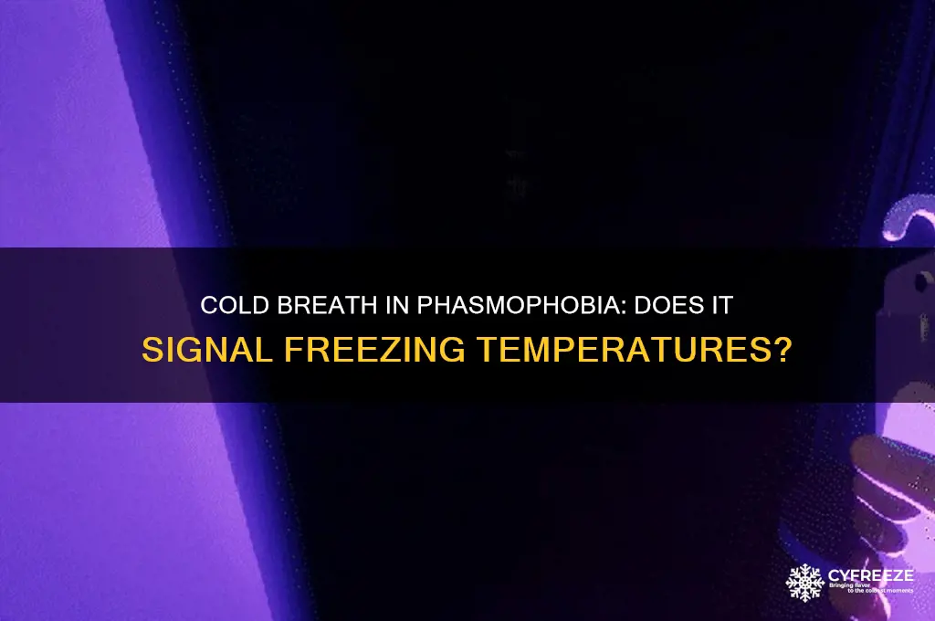 does cold breath mean freezing temperatures phasmophobia