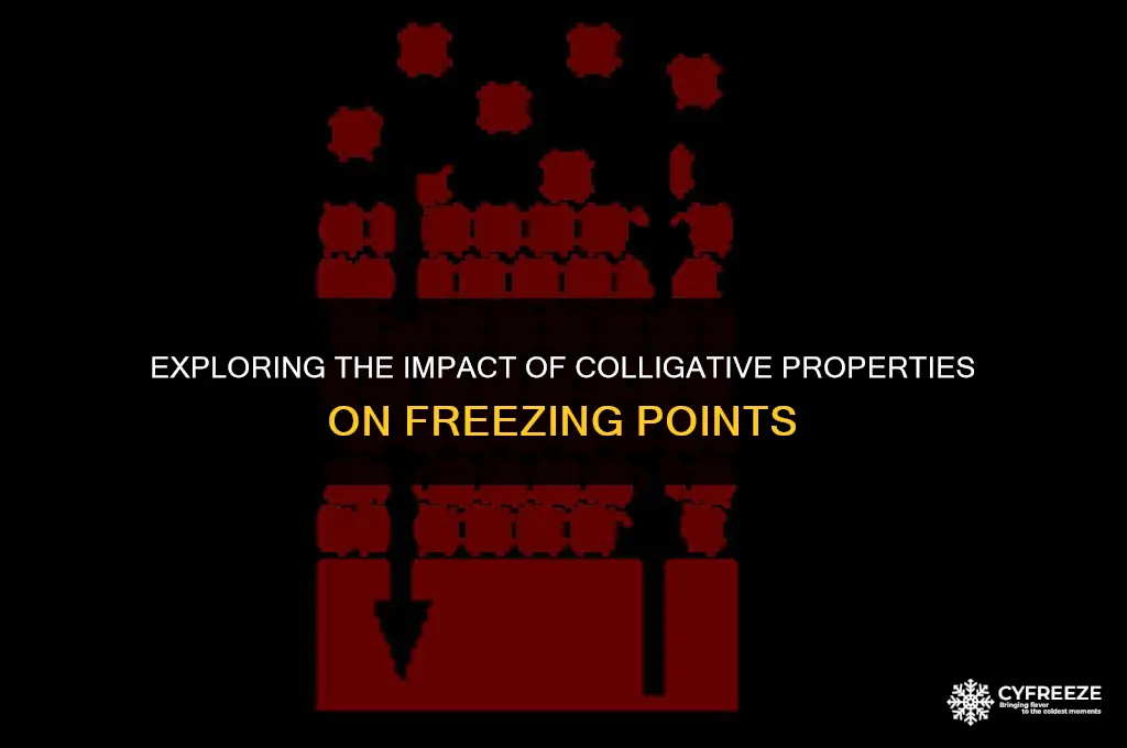 does colligative properties make freezing go down