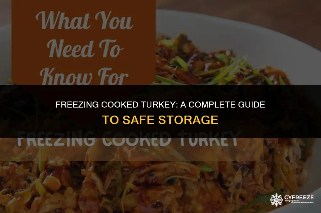 does cooked turkey freeze well