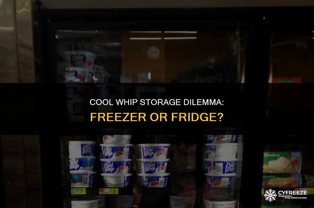does cool whip go in the freezer or fridge