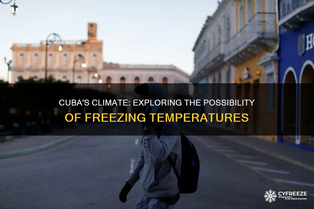 does cuba have freezing temperatures