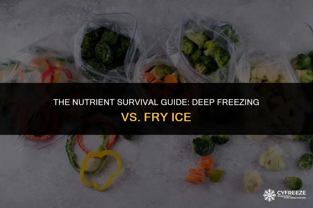 does deep freezing with fry ice kill nutrients