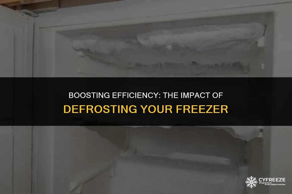 does defrosting a freezer make it more efficient