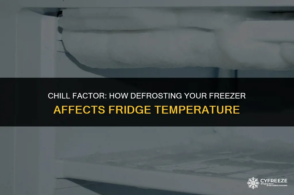 does defrosting freezer make fridge colder