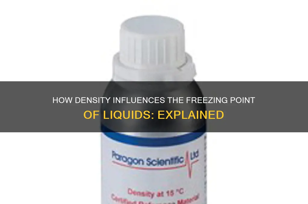does density affect freezing point