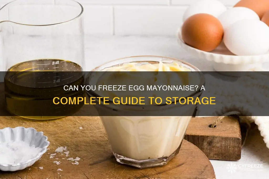 does egg mayonnaise freeze