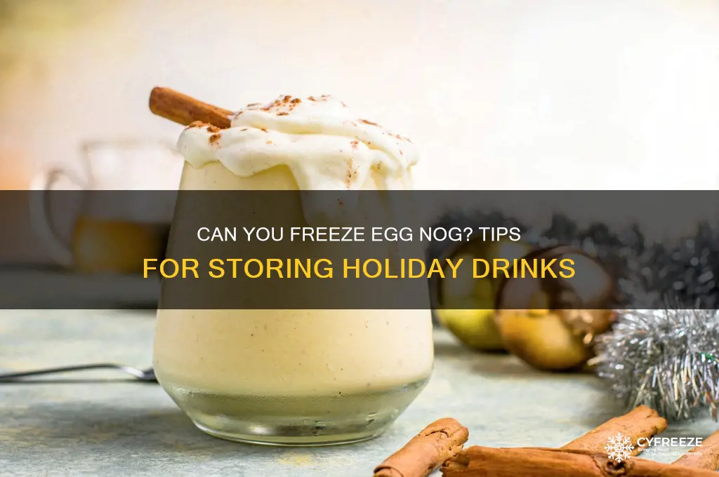 does egg nog freeze
