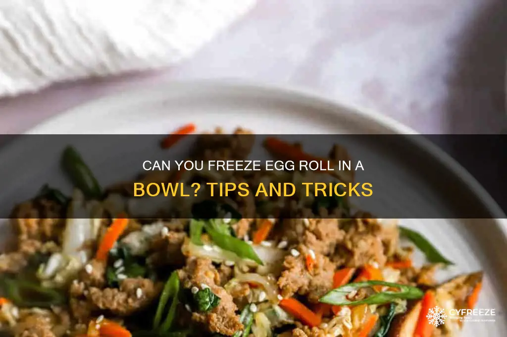 does egg roll in a bowl freeze well