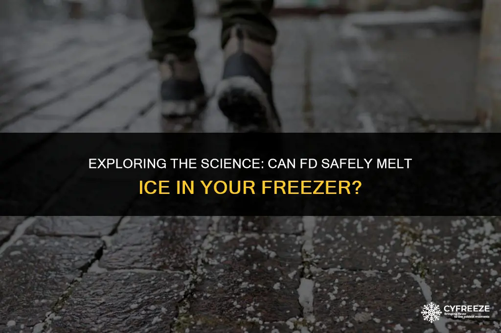 does fd melt ice in freezer