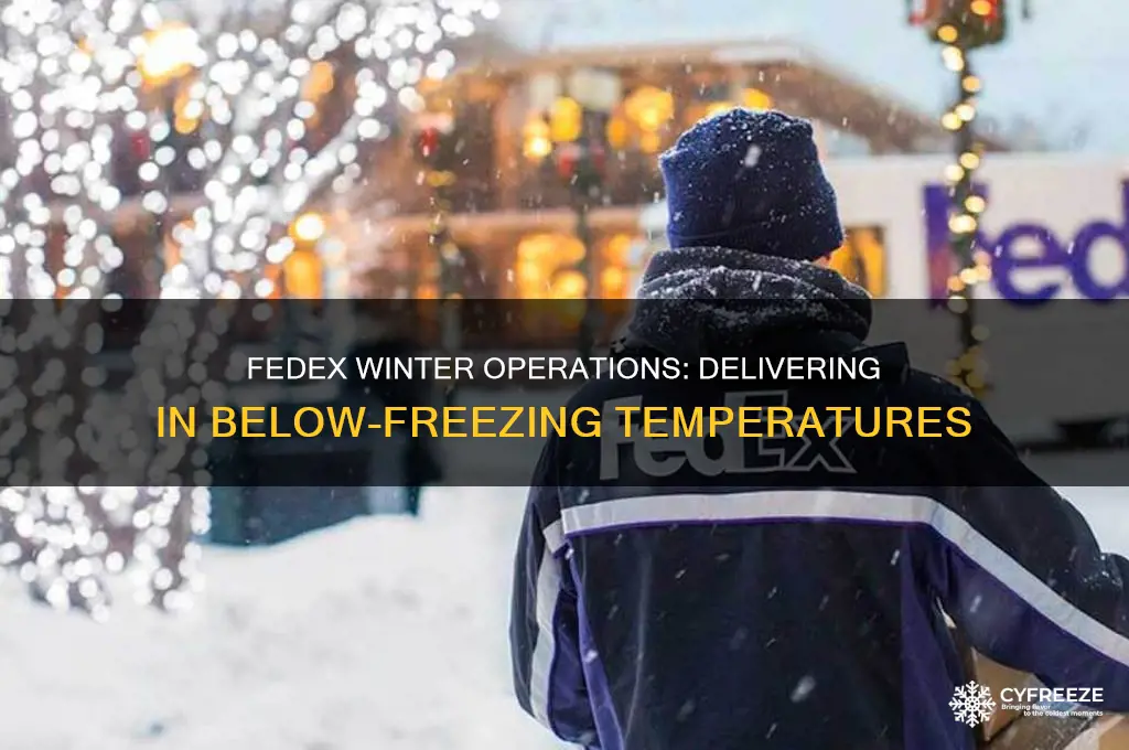 does fedex operate in below freezing temperatures