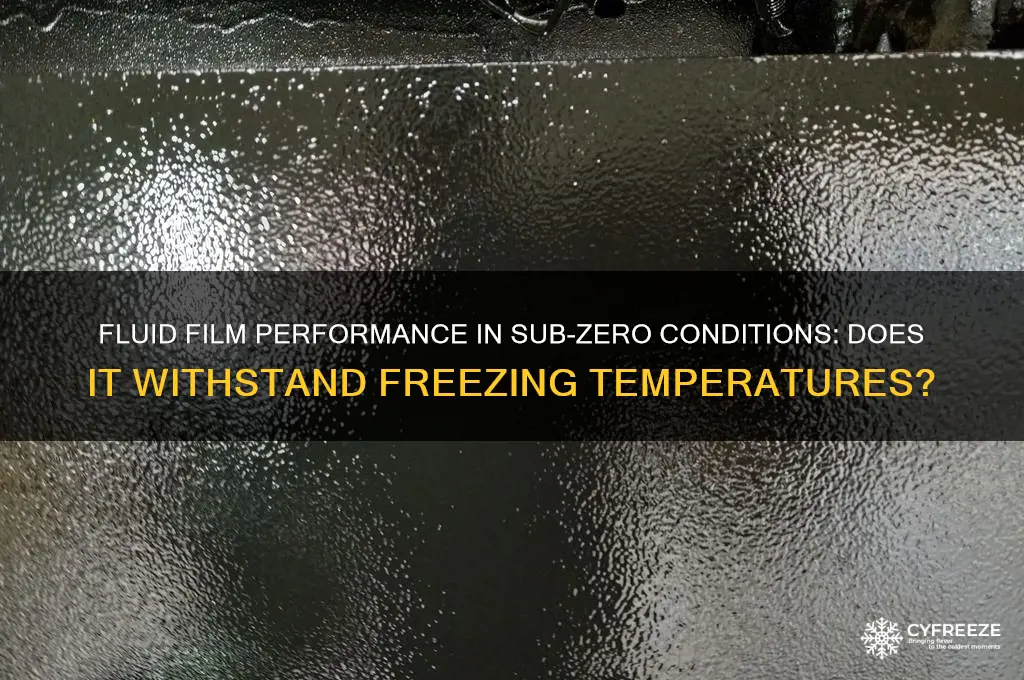 does fluid film in below freezing temperatures