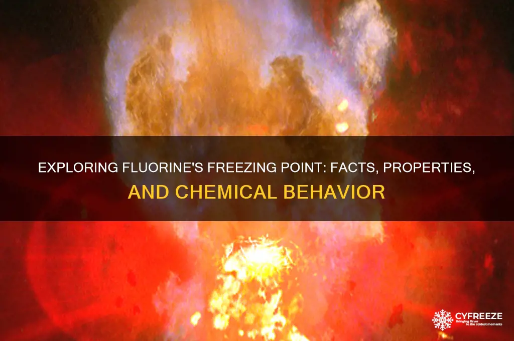 does fluorine have a freezing point
