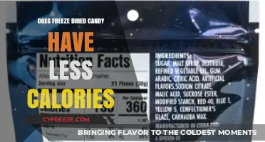 Exploring Caloric Content: Freeze-Dried Candy vs. Traditional Sweets