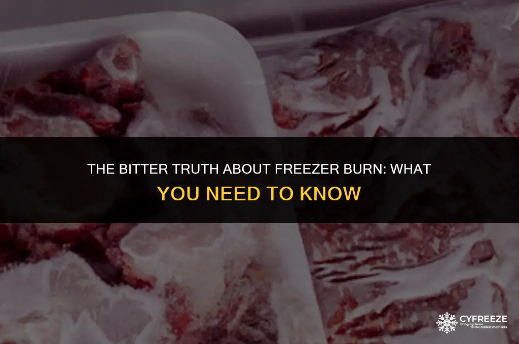 does freezer burn make it bitter