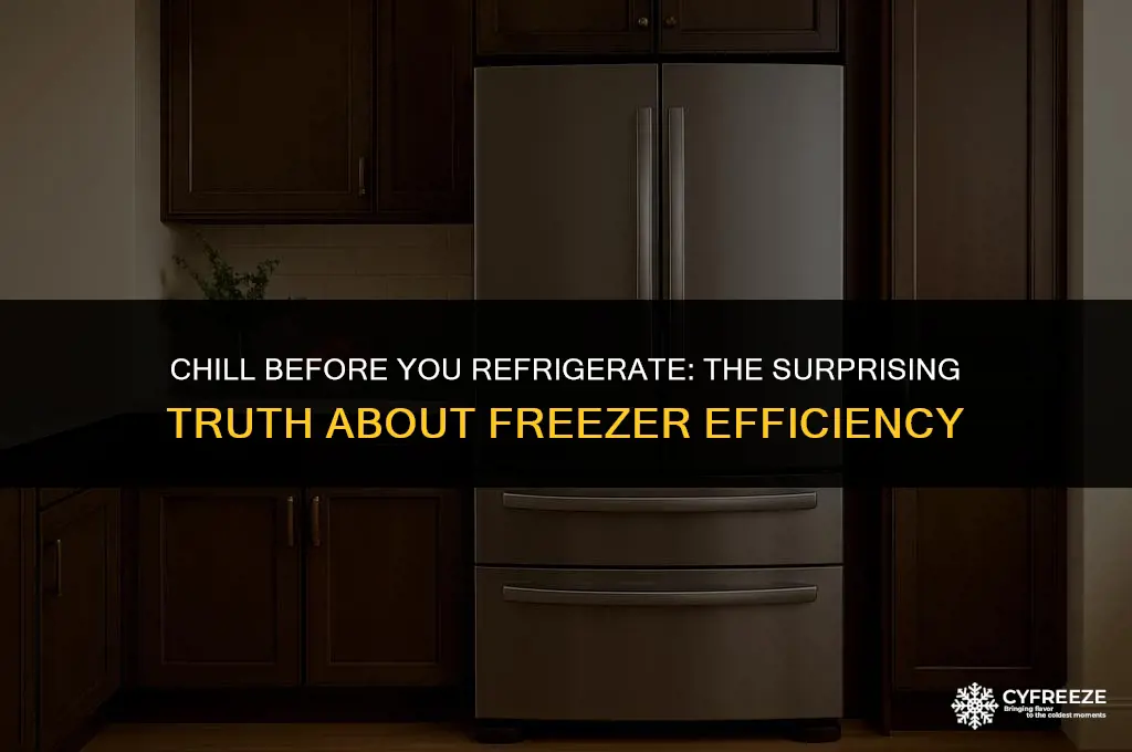 does freezer cool before fridge