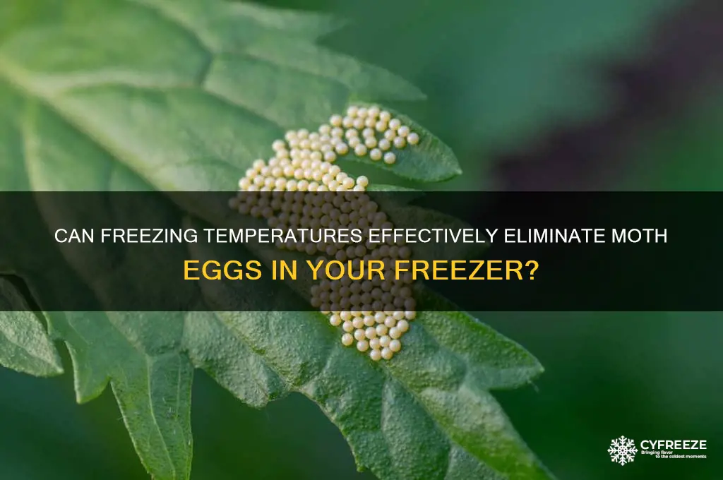 does freezer kill moth eggs