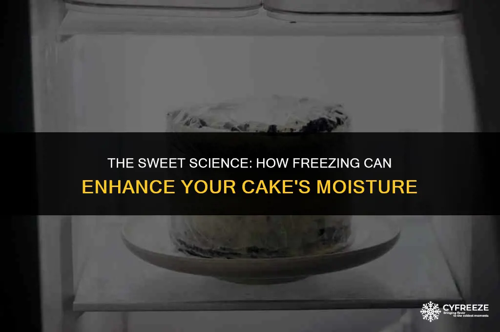 does freezing a cake make it more moist