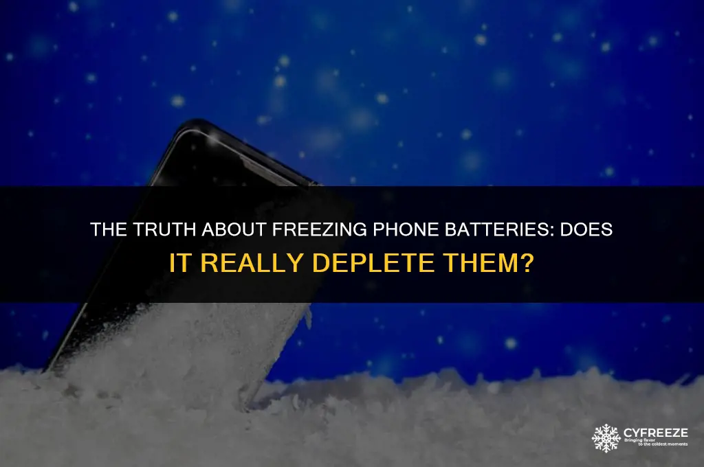 does freezing a phone battery make it deplete