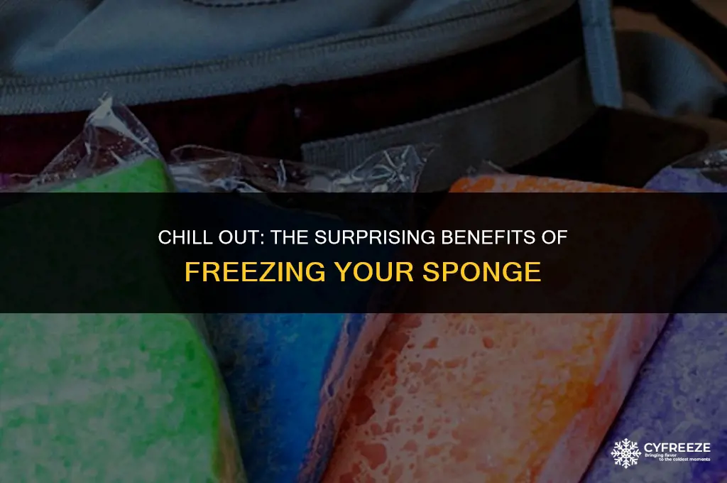 does freezing a sponge make a good ice pack