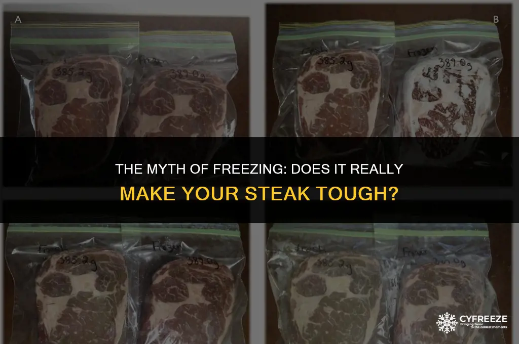 does freezing a steak make it tough